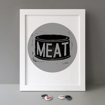 Meat Tin print