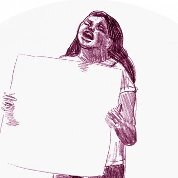 Drawn Protest 4 print