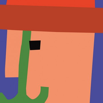 Moustache Plant print