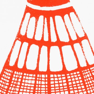 Shuttlecock print