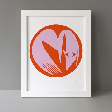 Fox Silhouette print