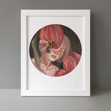 Bee Girl print