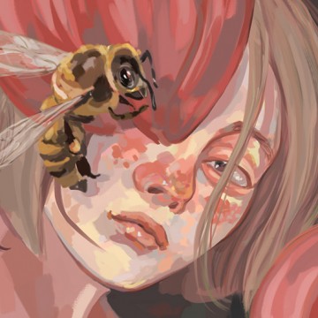 Bee Girl print