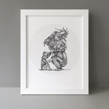 Minotaur print
