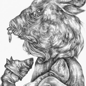 Minotaur print