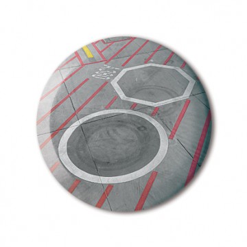 Air Lines: Circle Octagon print