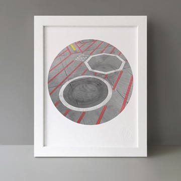 Air Lines: Circle Octagon print