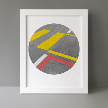 Air Lines: Y R W print