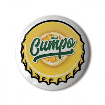 Gift Box: 4 button badges (Crown Cork Bottle Caps)