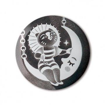 Gift Box: 4 button badges (Vintage Cats)