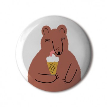 Gift Box: 4 button badges (Friends With Ice Cream)