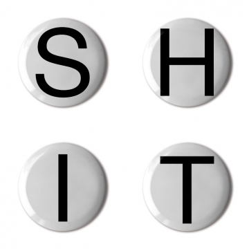 Gift Box: 4 button badges (THIS Anagram)