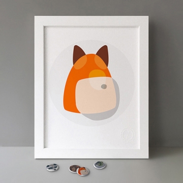 Fox Shapes print