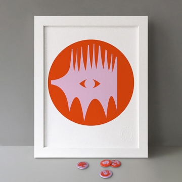 Hedgehog Silhouette print