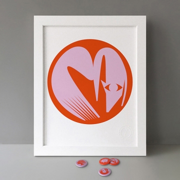 Fox Silhouette print