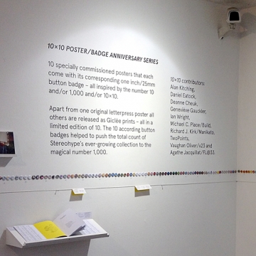 10x10 Series (original letterpress poster)