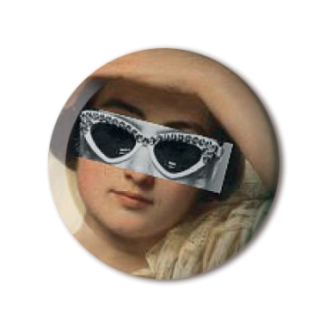 Gift Box: 4 button badges (Collages)