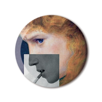 Gift Box: 4 button badges (Collages)