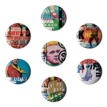 Gift Box: 7 button badges (tat*)