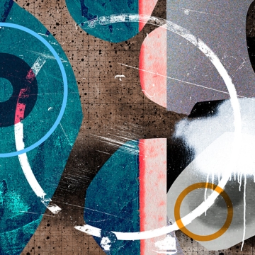 In/Between III (white ring) print