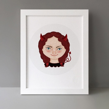 Devil Girl print