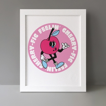 Feelin' Cherry-fig print