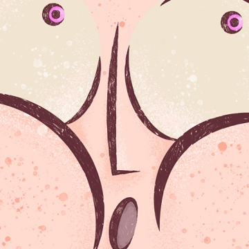 Squeezed Cheeks Up print