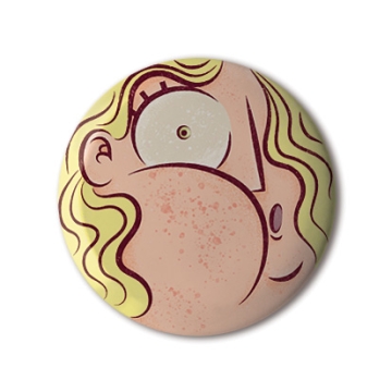 Squeezed Right Cheek print