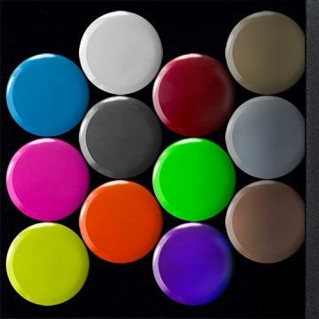 Gift Box: 12 button badges (Spots of Colour)