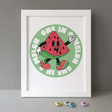 One In A Melon print