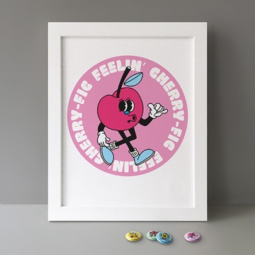 Feelin' Cherry-fig print