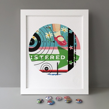 tat* Red Shoes print