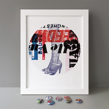 tat* High Heels print