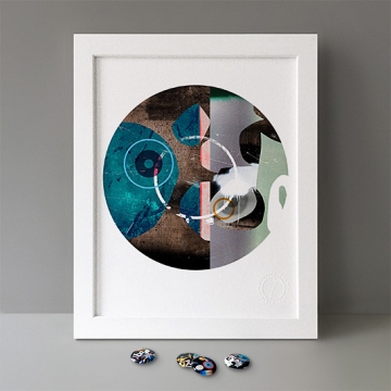 In/Between III (white ring) print