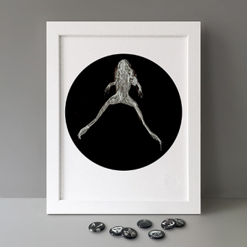 Beneath The Eyrie: Frog print