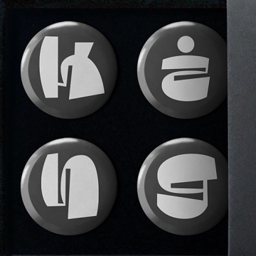 Gift Box: 4 button badges (King)