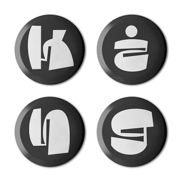 Gift Box: 4 button badges (King)