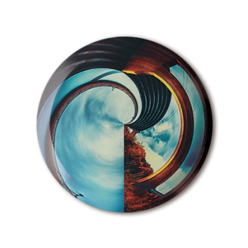 Gift Box: 7 button badges (360 Pano Sphere Bridges)