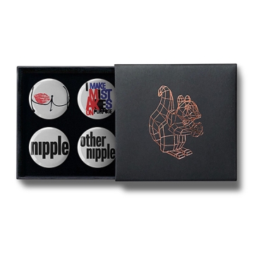 Gift Box: 4 button badges (Rosenworld Mix)