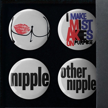 Gift Box: 4 button badges (Rosenworld Mix)