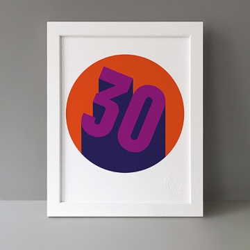 30: Milestone Birthday print