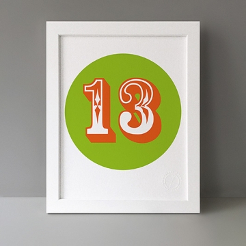 13: Milestone Birthday print