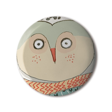 Gift Box: 4 button badges (Owls)