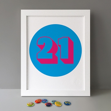 21: Milestone Birthday print