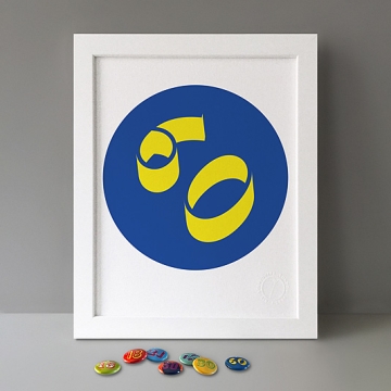 60: Milestone Birthday print