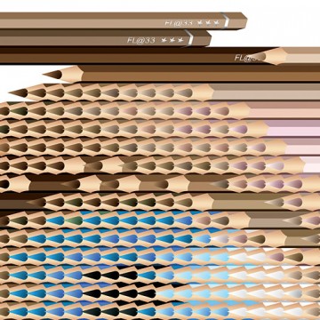 Eye Sculpture Contains 470 Pencils