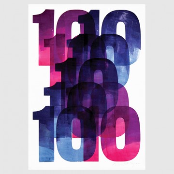 10x10 Series (original letterpress poster)