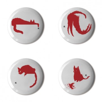 Gift Box: 4 button badges (CatTitudes)