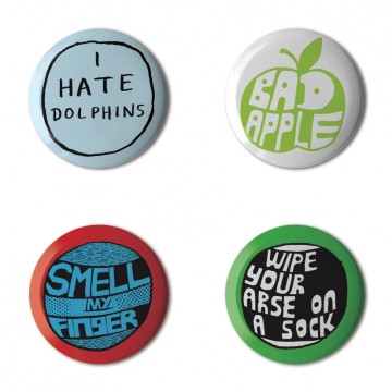 Gift Box: 4 button badges (Anti)