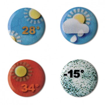 Gift Box: 4 button badges (Weather)